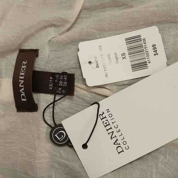 Danier Leather Jacket w Tags Cognac XS Buckles & Pockets - Picture 11 of 16